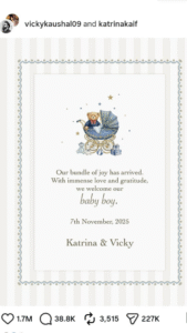 Katrina & Vicky welcome baby boy